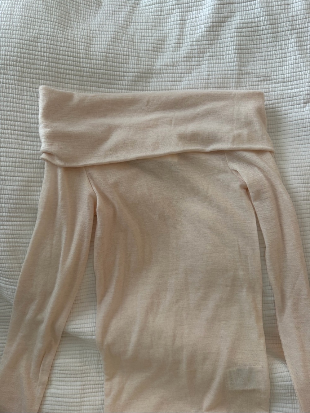 COS Cream Knit Off Shoulder Top